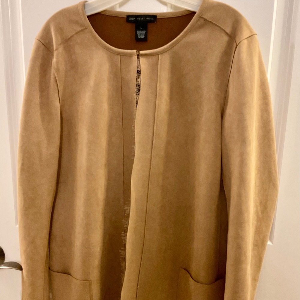 Joan Vass Faux Suede Jacket